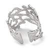 304 Stainless Steel Cuff Bangles for Women BJEW-D050-02S-3