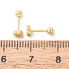 Cross 925 Sterling Silver Micro Pave Clear Cubic Zirconia Stud Earrings EJEW-K317-11G-5