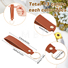 SUNNYCLUE 26Pcs 13 Colors Rectangle PU Leather Keychain HJEW-SC0001-47-2