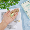 May Lily of the Valley Flower Enamel Bookmarks AJEW-WH0348-217-4