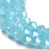 Imitation Jade Electroplate Glass Beads Strands EGLA-F029-J4mm-A03-3
