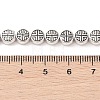 Tibetan Style Flat Round Alloy Bead Strands X-TIBEB-O007-09-NR-2