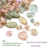 60G 3 Colors Transparent Acrylic Beads MACR-FP0001-15-6