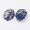 Natural Sodalite Flat Back Cabochons X-G-G741-30x40mm-06-2