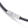 Leather Cord Necklace Making X-MAK-L019-03-2