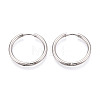 304 Stainless Steel Hoop Earrings EJEW-T048-24E-P-1