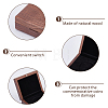 1Pc Rectangle Wood Commemorative Coin Magnetic Boxes CON-DC0001-26-4