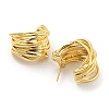 Rack Plating Brass Stud Earrings EJEW-K263-37G-2