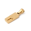 304 Stainless Steel Pendants LS-STAS-Z120-03T-G-2