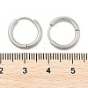 Tarnish Resistant 304 Stainless Steel Hoop Earrings EJEW-P177-P-07-3