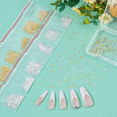   About 1200Pcs 12 Style Alloy Cabochons FIND-PH0006-94-1