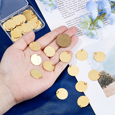 30Pcs Brass Pendants FIND-FH0009-75A-1
