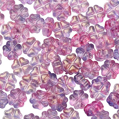 100Pcs Transparent Czech Glass Beads GLAA-CJ0001-55-1