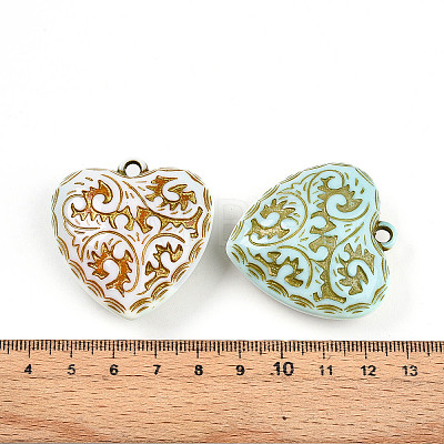 Opaque Acrylic Pendants SACR-T017-15C-1