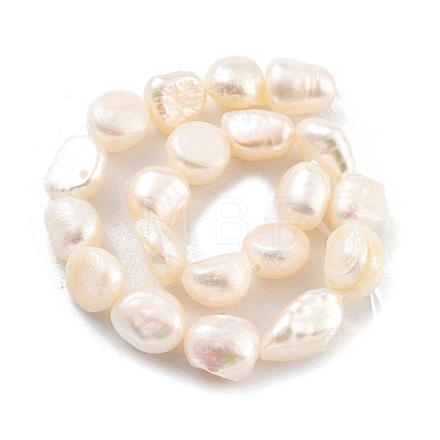 Natural Cultured Freshwater Pearl Beads Strands PEAR-P062-28B-1