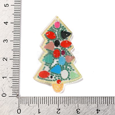 Christmas Theme Acrylic Pendants OACR-I010-07A-1