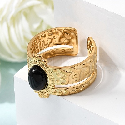 304 Stainless Steel Cuff Open Rings RJEW-F213-02G-08-1