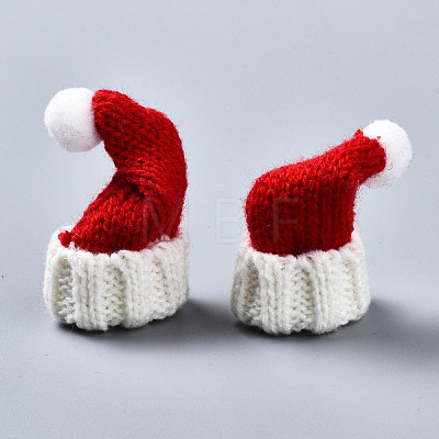 Polyester Christmas Knit Hat Ornament Accessories FIND-S324-004-1
