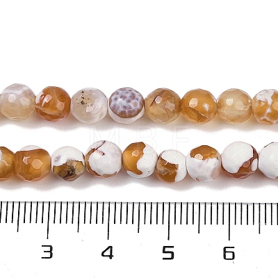 Natural Fire Crackle Agate Beads Strands G-C082-A01-33-1