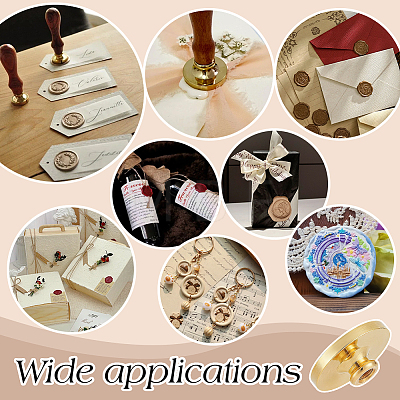 DIY Scrapbook Blank Brass Wax Seal Stamp Heads DIY-WH0899-902B-04-1