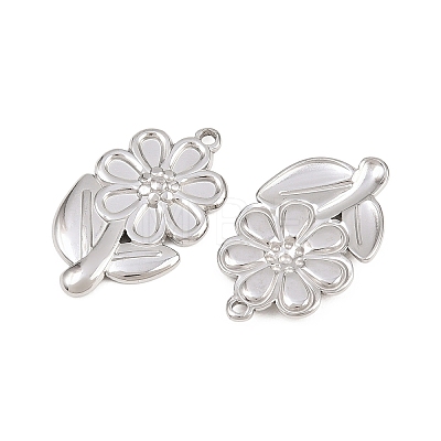 304 Stainless Steel Pendant Setting for Enamel STAS-L317-18P-1