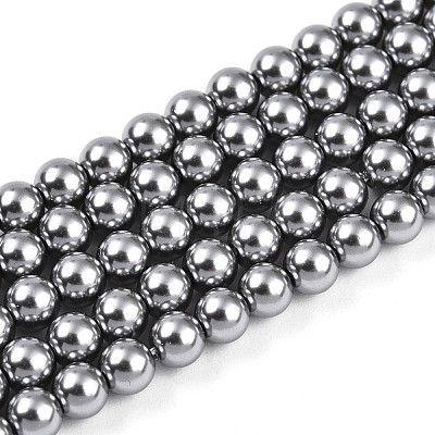 Baking Paint Pearlized Glass Pearl Bead Strands HY-N002-4mm-A01-1