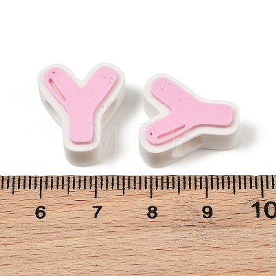 Plastic European Beads PL-CBA02CB-01Y-1