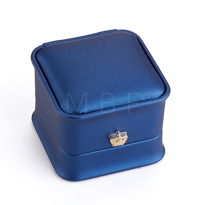 PU Leather Ring Gift Boxes LBOX-L005-A04-1