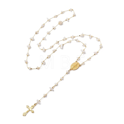 Rosary Bead Necklaces NJEW-JN04883-1