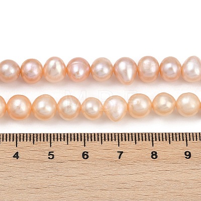 Natural Cultured Freshwater Pearl Beads Strands PEAR-I007-07X-03B-1