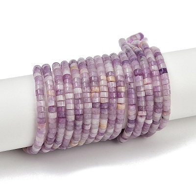 Natural Lepidolite/Purple Mica Stone Beads Strands G-H230-80-1