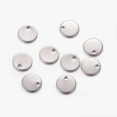 304 Stainless Steel Stamping Blank Tag Pendants STAS-Q056-1