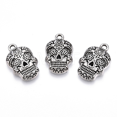 Tibetan Style Alloy Pendants PALLOY-T087-01AS-1