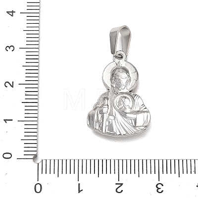 Religion 304 Stainless Steel Pendants STAS-H264-13E-ASG-1