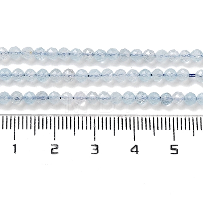 Natural Aquamarine Beads Strands G-L587-A02-03-1