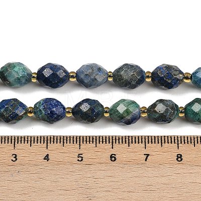 Natural Chrysocolla and Lapis Lazuli Beads Strands G-N342-149I-24-1
