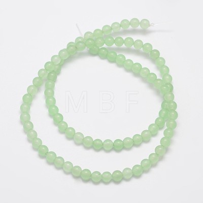 Natural & Dyed Malaysia Jade Bead Strands X-G-A146-4mm-A26-1