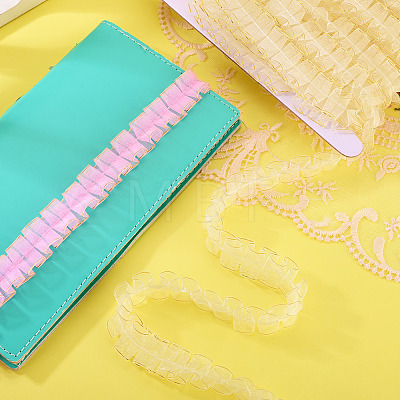 10M Double Layer Polyester Lace Ribbon OCOR-TA0004-14H-1