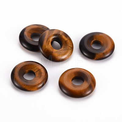 Natural Tiger Eye Pendants G-T122-66D-1