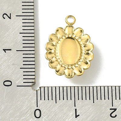 Ion Plating(IP) Real 14K Gold Plated 304 Stainless Steel with Glass Pendant FIND-Z028-30G-1