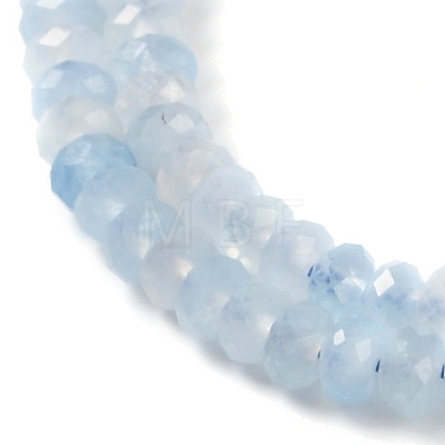 Natural Aquamarine Beads Strands G-E194-12-01-1