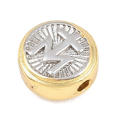 Religion Brass Beads KK-C170-28GP-05-1