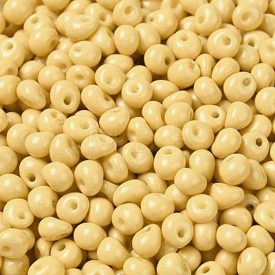 6/0 Opaque Baking Paint Glass Seed Beads X1-SEED-M012-02A-07-1