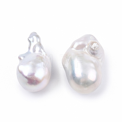 Natural Baroque Keshi Pearl Beads PEAR-N020-J13-1