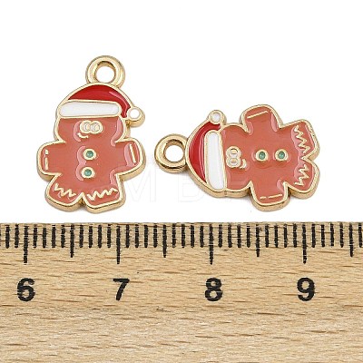 Christmas Themes Alloy Enamel Pendants ENAM-Z023-01G-11-1