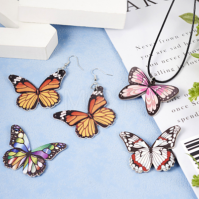 Butterfly Earring Making Kit FIND-TA0002-67-1