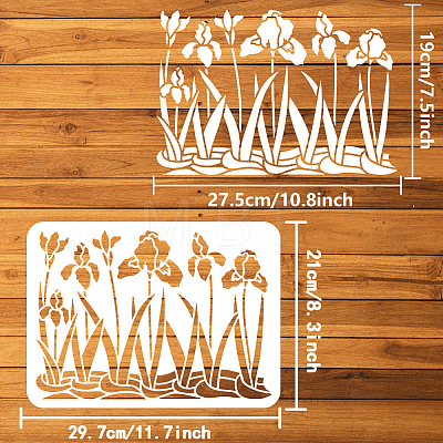 Plastic Drawing Painting Stencils Templates DIY-WH0396-561-1