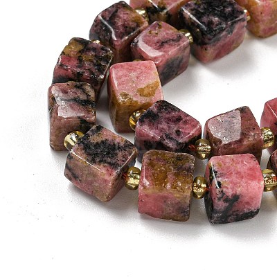 Natural Rhodonite Beads Strands G-G053-B11-01B-1