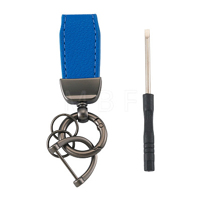 PU Leather Keychains KEYC-TADJ0009-03B-03-1