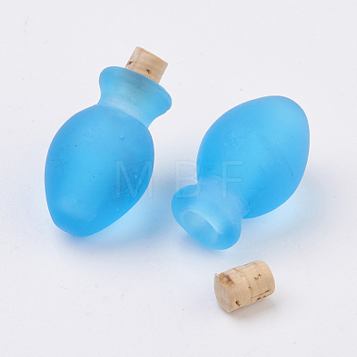 Handmade Lampwork Perfume Bottle Pendants LAMP-P044-M-1